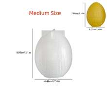 Easter Woven Egg-Shaped Scented Candle Resin Silicone M Old, Epoxy Resin DIY Egg-Shaped Plaster Ornament - White - View 7