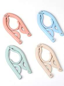 20 Pcs/10 Pcs/5 Pcs/1 Pc Portable Folding Travel Clothes Hanger - Space Saving Clothes Drying Rack, Multi-Color Plastic Design , Perfect For Cruise And Travel Essentials, Clothes Hanger, Clothes Drying Rack - Multicolor - View 8