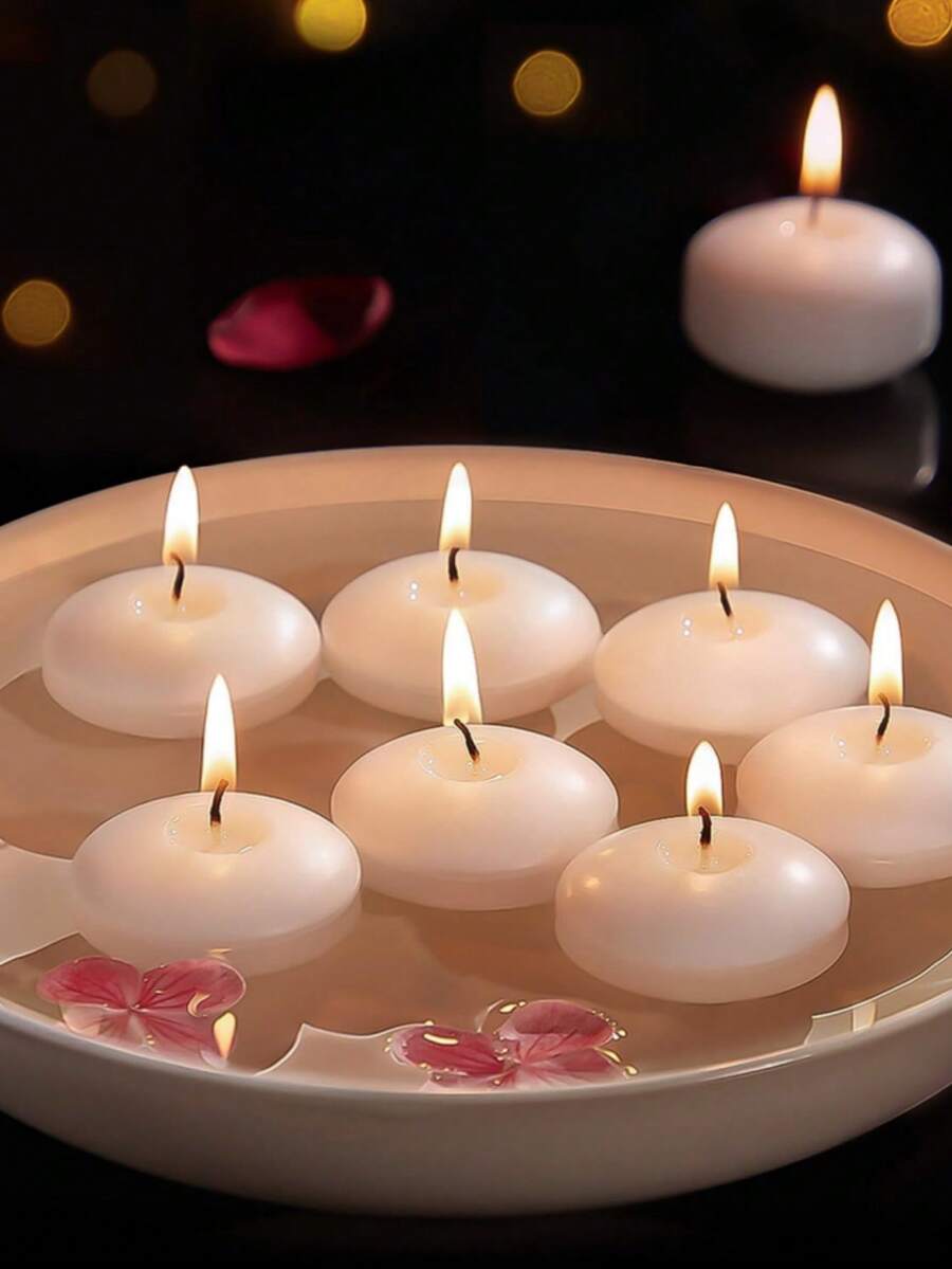 150/100/80/50/30/20/10/1件套香氛漂浮蜡烛，适用于酒店装饰、漂浮蜡、茶蜡、婚礼浪漫蜡烛、圆桌中心装饰蜡烛