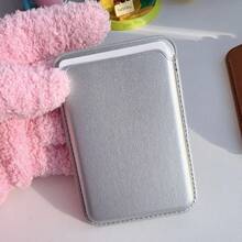1pc Magnetic Wallet Card Holder Case Compatible With Apple 12/13/14/15/16 Pro Max + Mini