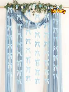 10 chiếc nơ cài cổ ngọc trai thanh lịch dùng trang trí tiệc - Nơ ruy băng polyester màu xanh dương, thích hợp cho đám cưới, sinh nhật, Giáng sinh, Ngày lễ tình nhân - Có thể dùng để trang trí tường, kệ, bàn, đồ dùng trang trí tiệc chủ đề công chúa ba lê, đồ thủ công mỹ nghệ ngày lễ. - Nhiều màu - Xem 1