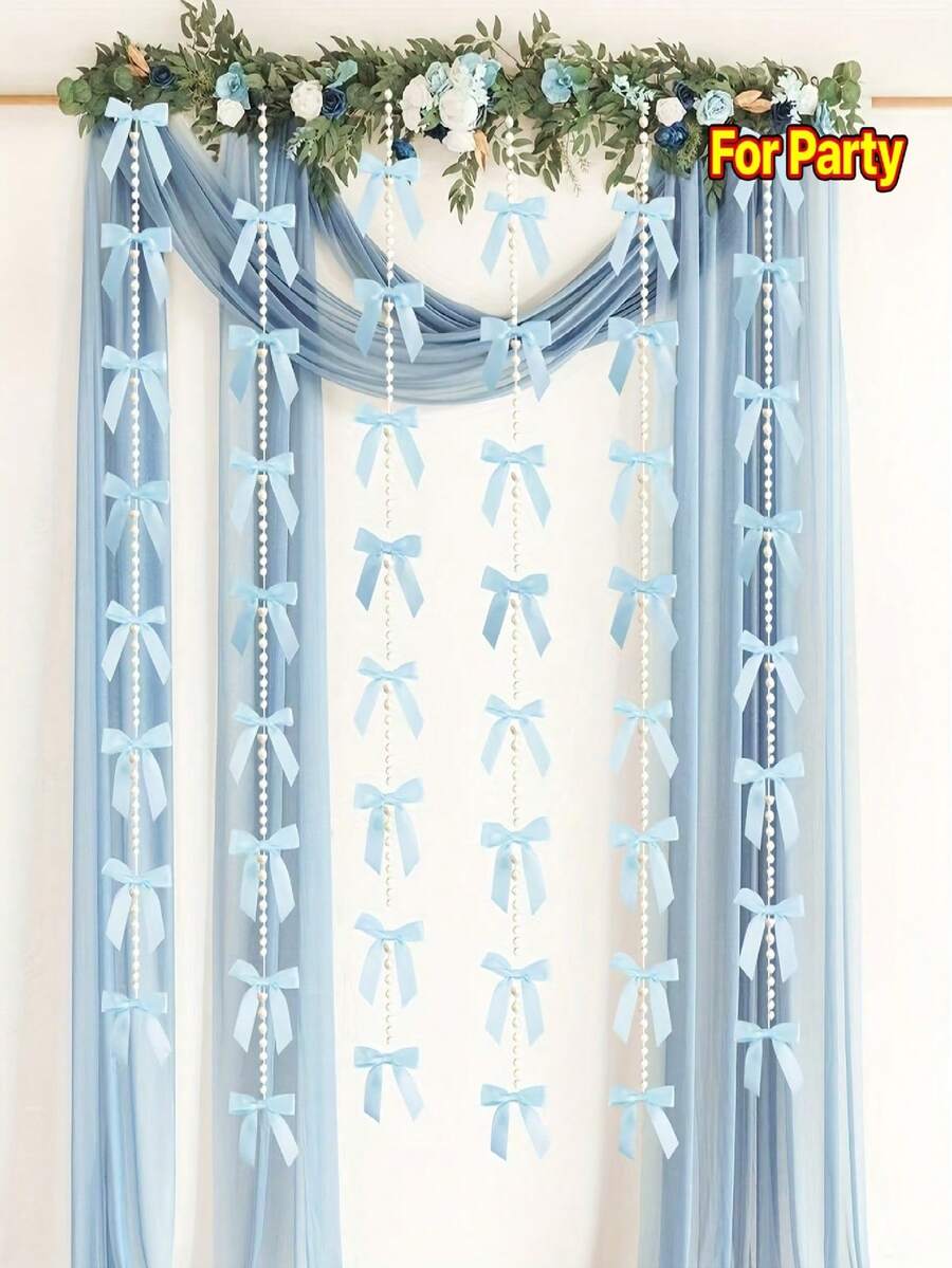 10 chiếc nơ cài cổ ngọc trai thanh lịch dùng trang trí tiệc - Nơ ruy băng polyester màu xanh dương, thích hợp cho đám cưới, sinh nhật, Giáng sinh, Ngày lễ tình nhân - Có thể dùng để trang trí tường, kệ, bàn, đồ dùng trang trí tiệc chủ đề công chúa ba lê, đồ thủ công mỹ nghệ ngày lễ. - Nhiều màu - Xem 1