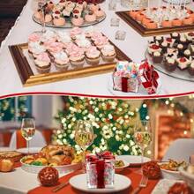 2个水晶玻璃蝴蝶结糖果罐，带翻盖 - 优雅方形储物罐，可存放坚果、糖果和甜点 | 可重复使用的玻璃罐，带装饰性蝴蝶结盖 | 圣诞节、万圣节、感恩节、情人节节日家居装饰！ - 彩色 - 查看 5