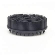 Cepillo de Baño de Silicona de Doble Cara para Champú, Cepillo de Masaje para el Cabello Suave para Bebés, Cepillo de Baño para Exfoliar - Azul puntiagudo - Ver 8