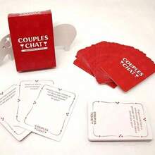 1pc Conversation Games For Couples English Cards - Valentine'S Day Gift, Enhance Exploration & Deepen Your Connection With Your Partner, Fun Game Night, Ideal For Date Nights, Date Night Game | Engaging Game | Durable Cardstock - Multicolor - View 4