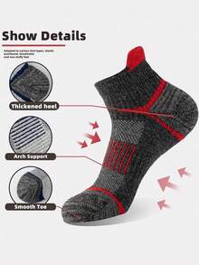 6 Paar Herren atmungsaktive feuchtigkeitsableitende bequeme Sport- und Freizeitsocken für alle Jahreszeiten - Verschiedenfarbig - Übersicht 2