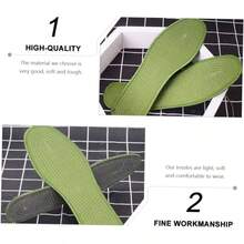 20pares Absorbent Insoles Men and Women Breathable Sweat - absorbing Shoe Pads Outdoor Activities Comfortable Foot Cushions Running Walking and Training - Verde5 - Ver 8