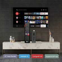 TV98 ATV Stick, Android 14 System, H313 Quad-Core Processor, Supports 8K Video, 2.4G/5G WiFi, Bluetooth 5.0, Voice Control, Smart TV Box, HD Player, Comparable To M98 Y10, Fashionable Accessory, High-Performance Device (2+16GB) - Black - View 13