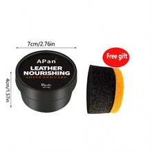 58克皮革护理套装，软化、防水和保养靴子、鞋子、包包、夹克和家具 - 天然皮革和乙烯基护理解决方案，提供持久保护。 - 58g - 查看 8