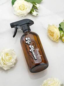 1pc Custom Cleaning Spray Bottle Personalized Glass All-Purpose Spray Bottle Personalised Printing, Custom Text Bathroom Cleaner Kitchen Cleaner Glass Cleaner Custom Spray Bottle Label Decal Custom 500ml Cleaning Spray Bottle