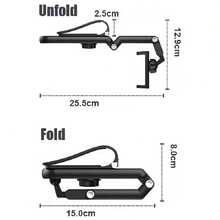 1个可旋转1080°遮阳板手机支架 - 通用车载支架，多功能手机支架，角度可调，抓握牢固，是免提导航和娱乐的理想之选，车载手机支架，导航辅助工具，经久耐用 - 彩色 - 查看 3