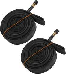2 Piezas de Tubo Interior de Bicicleta 700x23C Tubo de Neumático de Goma de Butilo con Reemplazo de Válvula América de 48 Mm para Accesorio de Ciclio de Carretera Bicicletas y - albaricoque - Ver 3