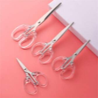 1/3pcs Black Blade Office Scissors, Household Portable Scissors, Students Handmade Lace Paper Cuttings Paper Cutter