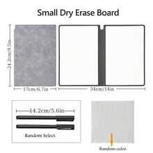A5 Dry Erase Reusable Notebook Small Writable Memo Pad Whiteboard Planner For Office Supplies Ideal For Home And School Use Compact Whiteboard - Multicolor - View 2