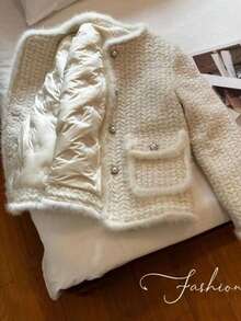 Women Trench Coats - Apricot - View 1