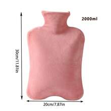 2pcs/Set Inner Liner + Plush Cover Hot Water Bottle, Refillable & Leakproof, Thick & Anti-Explosion Design For Middle-Aged & Elderly, Warming Belly & Hands, Portable & Minimalist Style, Suitable For Women & Students Christmas Gifts, Hand Warmers, Gifts For Men, Stocking Stuffers, Hand Warmers Rechargeable Insulation, Galentines, Puppy, Carnival, Spring Summer Picks, Brides Maid Gifts, Room, Bedroom Decor, Bedroom Decor, Beach, Travel, For Men, For Women, Vacation - Multicolor - View 14