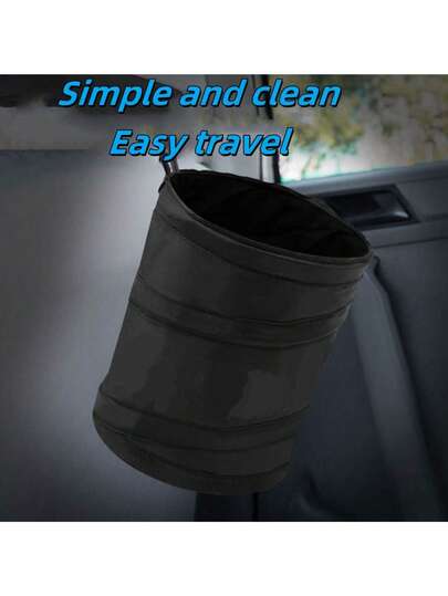 1pc Multi-Functional Car Trash Can, Foldable Car Garbage Bin Storage Container, Compact Portable Car Organizer And Waste Holder For Car Seat Back, Trunk And Console, Space-Saving Vehicle Storage For Family Road Trips, Daily Commute, Kids And Pet Mess, Camping And Outdoor Travel, Car Interior Tidy Solution For Snacks, Toys, Wet Wipes, Recyclables, Muddy Shoes, Emergency Waste, Halloween Thanksgiving Christmas Holiday Travel And Gift Ready