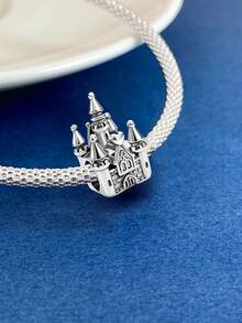 1pc Fashion Castle Beaded Pendant Necklace, Suitable For Women Bracelet, Bangle DIY Jewelry Making And Daily Outfit Matching, An Ideal Accessory For Girls - Castle Beads - View 8