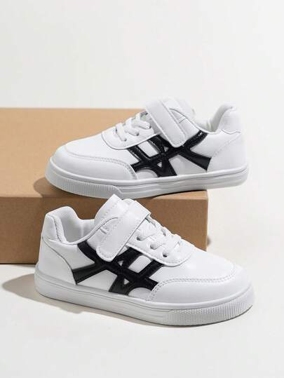 1 Pair Kids' Fashion Sneakers, Boys' And Girls' Indoor/Outdoor Casual Shoes, Lightweight Non-Slip Athletic Shoes, Versatile Casual Trainers, Suitable For All Seasons