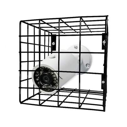 Caixa de Proteção Para Câmera de parede Fixa Ferro Aço Preto