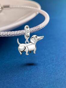 1 Stück modischer lächelnder Dackel Anhänger Perle, geeignet für Frauen Armbänder, Armreifen DIY Schmuckherstellung und tägliches Outfit Accessoire, geeignet für Mädchen zum Tragen - Lächelnder Dackel - Übersicht 8