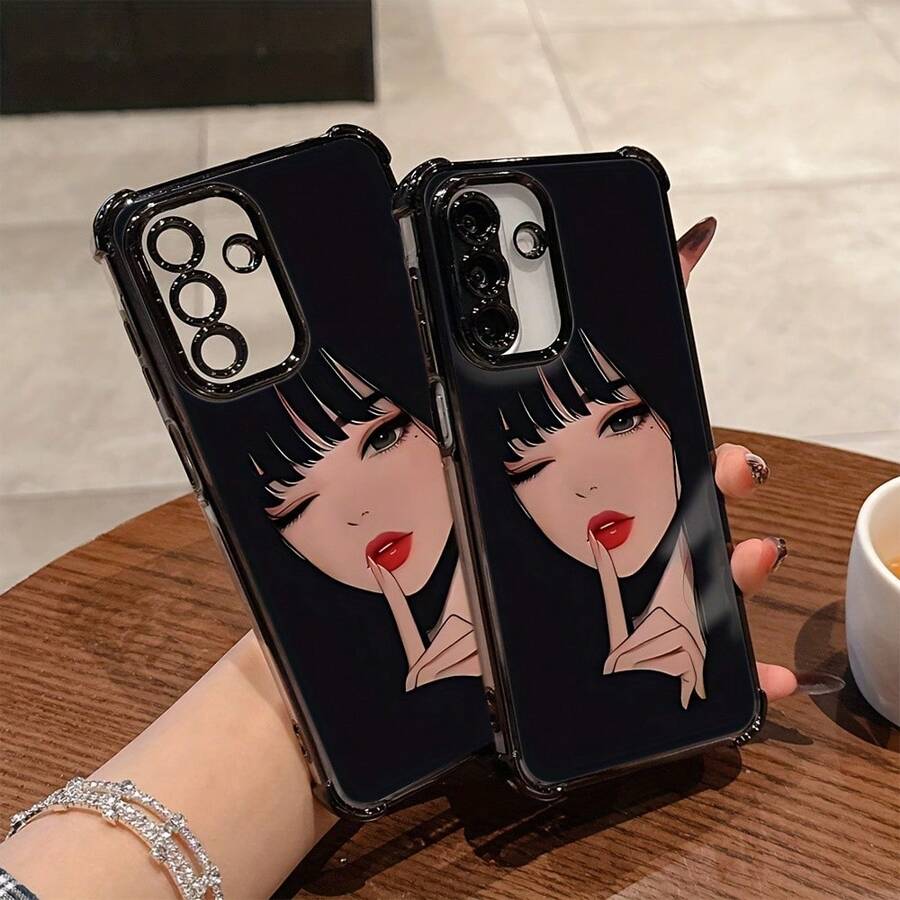Funda de teléfono moderna y linda para la serie Redmi Note, con una cubierta trasera transparente suave que ofrece protección contra caídas. - Mezcla de colores - Ver 1