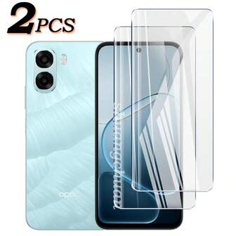 For OPPO A6X 4G Clear Tempered Glass Film OPPO A6X Full-Screen Tempered Glass Protective Film With Base Plate Screen Protection Essentials, Applicable To Daily Shield, Office, Home Daily Shield Office Home Phone Screen Protector Phone Accessories Waterproof Shockproof Anti-Fall Scratch Resistant
