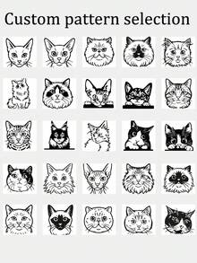 Ayotu Customized Cat Portrait ID Tag - Laser Engraved, Fade-Resistant, Pet Anti-Lost Tag, Customizable Name And Phone Number, Compatible With Custom Cat Collars, Anniversary/Birthday/Christmas Personalized Pet Gift - The Perfect Gift For Your Furry Friend - Multicolor - View 3