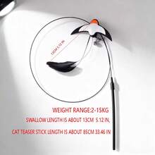 Cat Toy Replacement Wands With Bells & Feathers, Interactive Cat Toys For Kitten Playtime