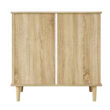 Chest Of Drawers With Four Drawers, Rattan Drawers, Storage Cabinet, Solid Wood Legs. - Natural Color - View 6