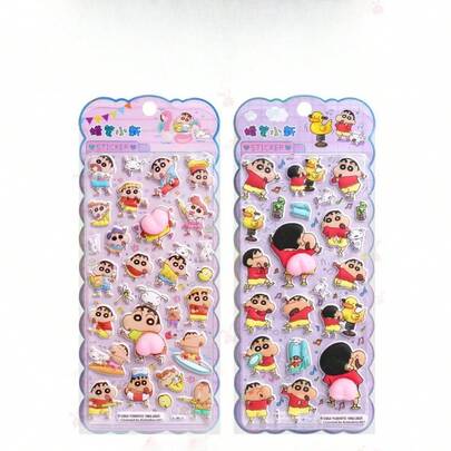 Embossed Cartoon Soft Cute Squishy Stickers - Stress-Relief Bubble Stickers For Phone Case Decoration
