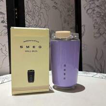 1个不锈钢真空保温旅行杯，牛奶白咖啡杯，保温水瓶，适合车载使用