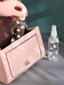 Bình xịt du lịch PET trong suốt, có thể tái sử dụng, họa tiết hoa cúc và trái tim, bình xịt phun sương đa năng, thích hợp cho du lịch và công tác, có thể dùng làm bình xịt tẩy trang, bình xịt tóc tái sử dụng, bình xịt liên tục để tạo kiểu tóc, vệ sinh, tưới cây, dưỡng ẩm da mặt, v.v. - Nhiều màu - Xem 6