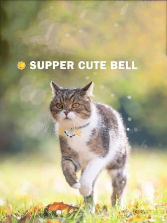 1个/2个宠物铃铛，用于狗狗训练，小猫项圈铃铛吊坠，宠物项圈铃铛装饰，猫咪配件，狗狗项圈吊坠，颜色随机