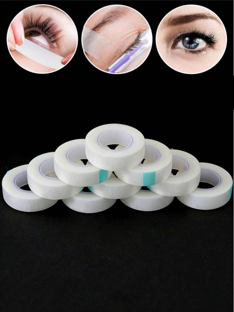 1/2/6/10/20 Rolls Of Eyelash Extension Tape, Gentle And Non-Irritating PE Material Eyelash Extension Tape, Specially Designed For Eyelash Extension, Practical False Eyelash Tool, Makeup Tool. - Multicolor - View 1