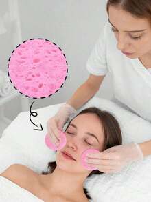 5 piezas de borlas de limpieza facial en polvo, limpieza profunda y multifuncional - Multicolor - Ver 10