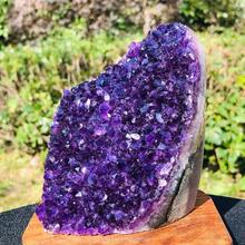 A Natural High-Quality Amethyst Cluster, Bohemian Style, Is A Casual Crystal That Is The Best Choice For Housewarming, Opening, Business Gifts, And Can Be Used As A Featured Crystal Collectible - 400-700g - View 6