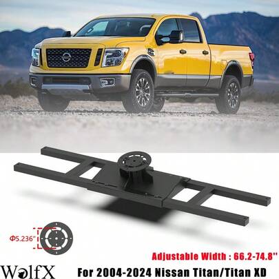 Adjustable Width Spare Tyre Carrier For 2004-2024 Nissan Titan/Titan XD