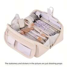 2026 New Creative Large Capacity Pencil Case, With Multi-Function Desktop Organizer And Stationery Storage Box, 6 Color Options, Suitable For Students And Office Use, Portable Learning Gift Pencil Bag - Multicolor - View 10