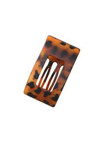 女士扁平方形夹子，防滑发夹，优雅简约，大号鳄鱼夹，后脑勺发爪，发夹，发卡，优雅发饰，优雅爪夹，冬季发饰，夏季穿搭发夹 - 彩色 - 查看 7