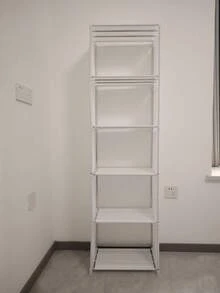 One 5/6-Layer Open Multi-Functional Shoe Rack, Bookshelf And Display Stand Storage Rack. It Is Convenient For Disassembling During The Holiday Season To Save Space, And Can Effectively Save Space To Help Organize And Store Various Items Such As Shoes, Books, Kitchenware, Snacks, Bottles And Jars, Towels And Tissue Boxes, Kitchen Supplies, Etc.