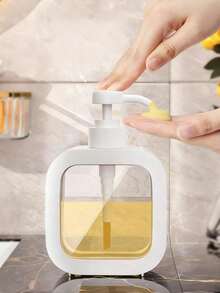 1pc Cute Black Cat And Floral Pattern Soap Dispenser Bottle - Reusable Press-Type Dispenser Bottle, Suitable For Dish Soap, Hand Soap, Lotion, Etc., Compact For Kitchen And Bathroom, Ideal Gift For Cat Lovers And Spring Decor - Made Of Plastic Material, Fun Design, Convenient Press-Type Use - Multicolor - View 10