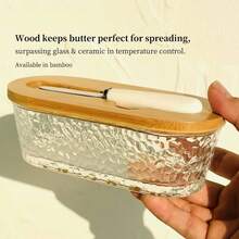 Glass Butter Dish With Sealed Lid, Keeps - For Countertop And Refrigerator Door Storage - Covered Butter Tray, Refrigerator- - Countertop Butter Holder - Butter Dish With Lid - Multicolor - View 8