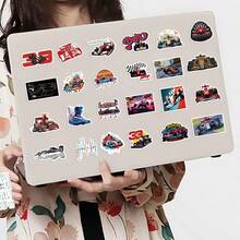 50pcs F1 Sticker DIY Water Cup Laptop Phone Case Tablet Computer Guitar Helmet Desktop Decorative Sticker - Multicolor - View 7