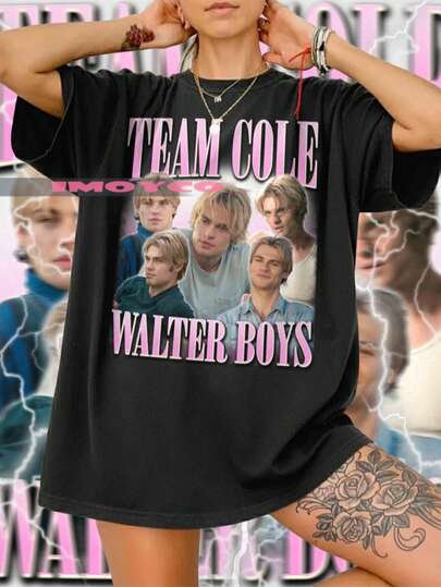 Team Cole Walter Boys T-Shirt, Retro Bootleg Style