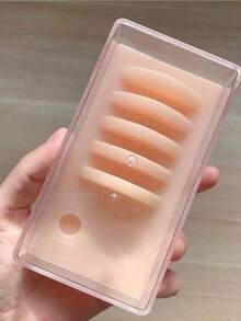 Eyelash Removal Station, Acrylic Dust-Proof Covered Storage Box, Eyelash Glue Operation Station (Excluding Glue Cup), 2-In-1 Eyelash Tool Storage, Eyelash Removal Station Eyelash Glue Holder, Suitable For Professional Nail Salons, Home DIY. Holiday Gift. - Multicolor - View 2