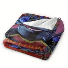 Blue Lock Alexis Ness Anime-Themed Throw Blanket - Cozy Polyester Blend, Vibrant Character Design, All-Season Use For Living Room, Office, Sofa & Travel - Perfect Gift For Anime Fans, Anime Blanket, Comfortable Home Accessory - 彩色 - 查看 11