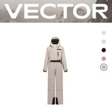 VECTOR MOTION Bộ đồ trượt tuyết Aeris 3L có lớp đệm, unisex, chống thấm nước, chống mài mòn, thoáng khí, co giãn, dành cho trượt tuyết ngoài trời mùa đông với ván đơn/đôi. - Màu Khaki - Xem 10