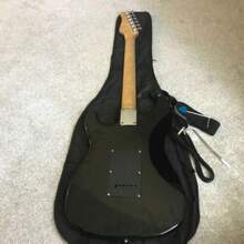 Full-Size Black Guitar Starter Package With 20-Watt Amp And Accessories - 1 - View 5