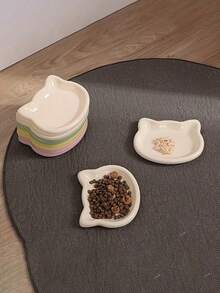 1pc Random Color Pet Bowl, Pet Freeze-Dried Food Dish, Small Cat/Dog Feeding Bowl - 100ml - View 8